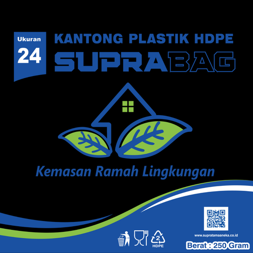 [35.002.00006] KANTONG PLASTIK HD HITAM 0.03 X 36/24 X 40