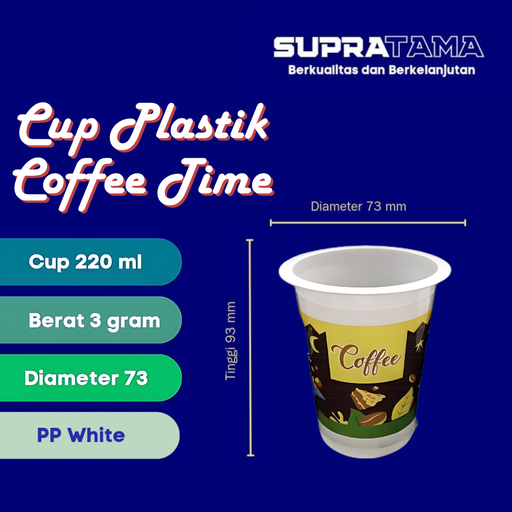[35.007.00006] CUP 200 ML COFFEE TIME 3 GR